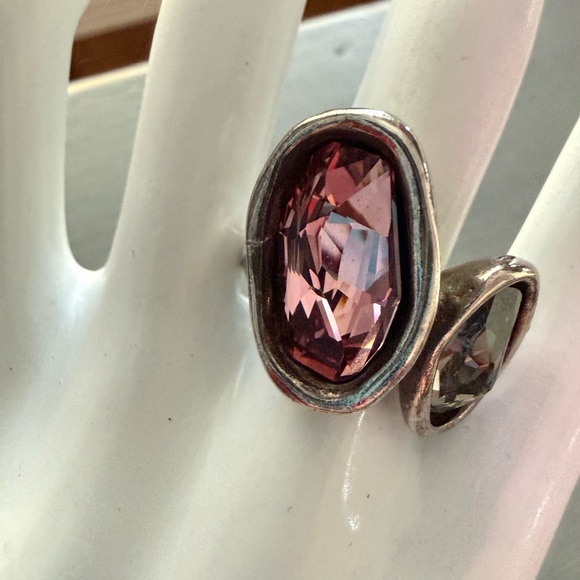 Uno de 50 Crystal Ring Size 7 - Picture 3 of 11